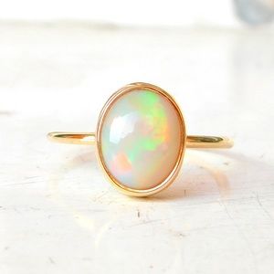 Gold Opal Ring